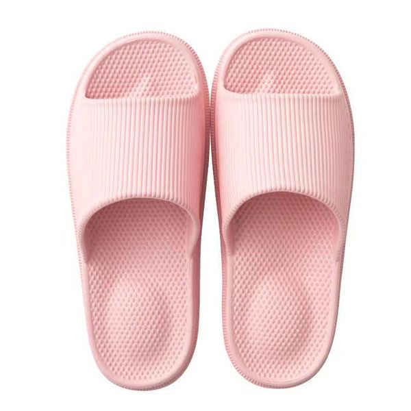

slippers women's summer couple shoes woman/men's non-slip bathroom slides male health massage slipper man/ladies beach flip-flop s, Black