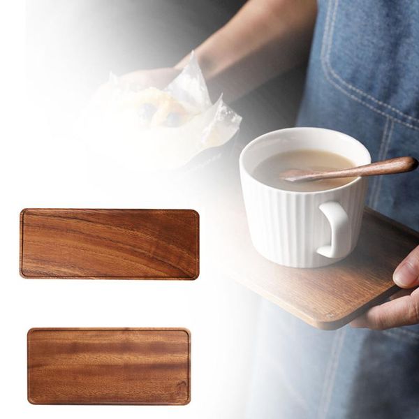 

kitchen storage & organization walnut wood coasters placemats decor rectangular heat resistant drink mat home table tea coffee cup pad