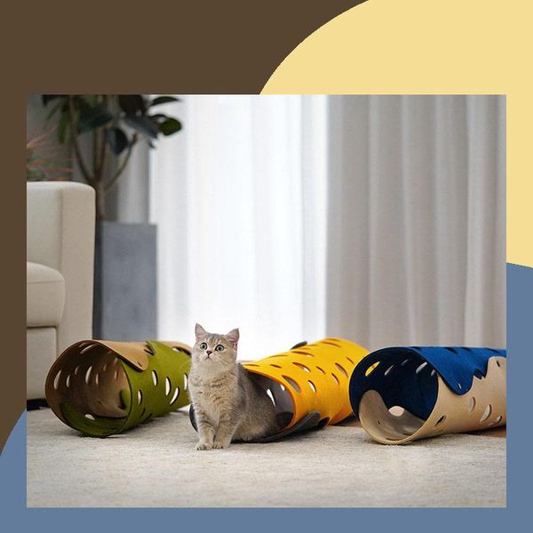 

cat toys removeable tunnel tube indoor funny pet interactive play for cats ferrets kittens rabbits animal toy
