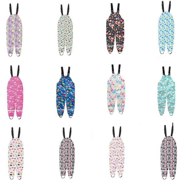 

jumpsuits cartoon animal rain overall kids boy girl waterproof baby girls jumpsuit summer outdoor sport children pants toddler bib trouser, Blue