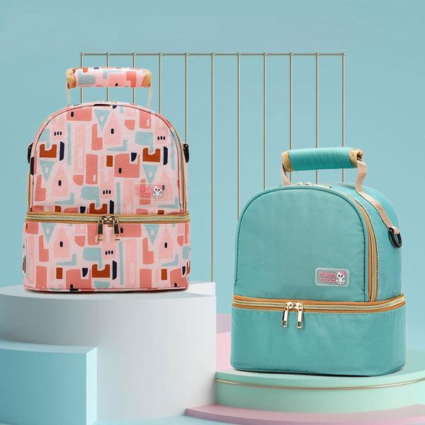 

backpack multifunctional cooler milk storage insulation bag mummy double layer fresh keeping baby food waterproof diaper