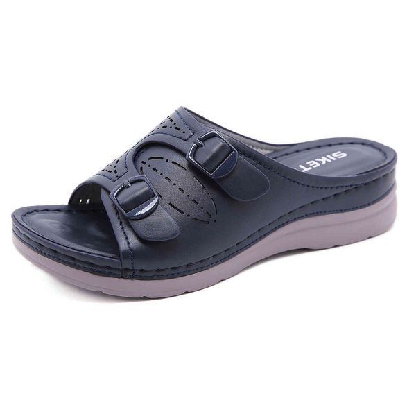 

sandals fashion woman outdoor women's shoes wedge heel female casual slip on for women plus size pkxx, Black