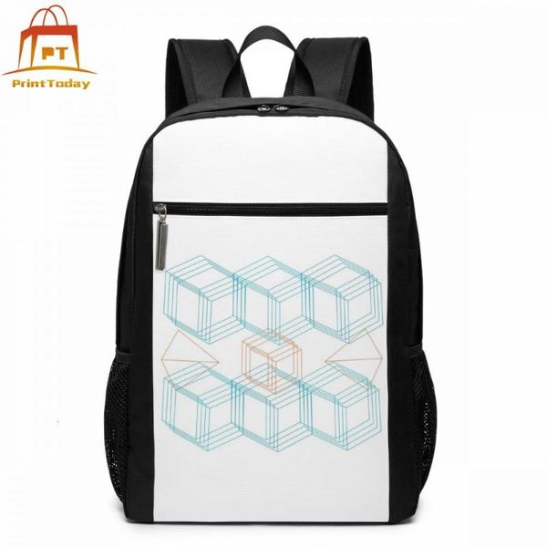 

backpack geometric holographic backpacks pattern men - women bag multifunctional bags