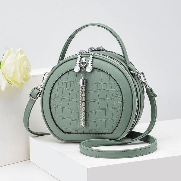 

small bag 2021 fashionable with a hand-held one-shoulder sloping women's round for womentote bags women evening
