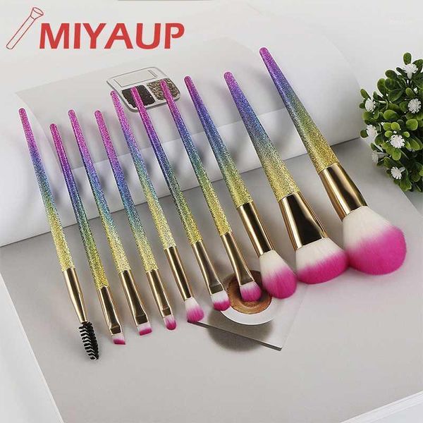 

miyaup uk sale women beauty brush set shining design makeup set1