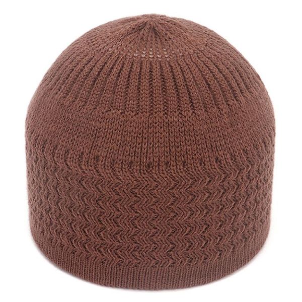 

beanies hat tight & loose weave mix crocheted comfortable muslim head wear skull prayer cap in acrylic fiber with solid colors
