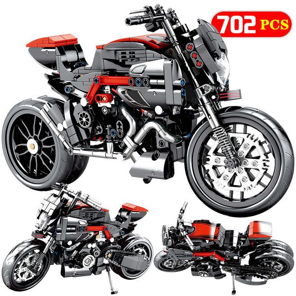 

799pcs city moto racing motorbike model building blocks technic motorcycle vehicles bricks educational toys for boys 1008