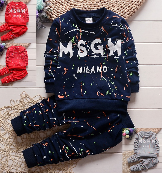 

baby boys clothes t shirt+pants kids sportswear clothes children clothing autumn kids designer clothes set fashion, White