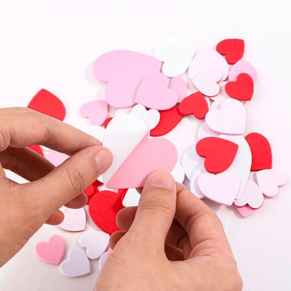 

heart-shaped sponge decorate foam stickers for mother's day diy party moms birthday gift decor mom #t1p wrap