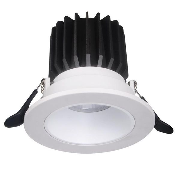 

downlights dimmable round anti glare reced led downlight 7w 12w 15w 85-265v cob ceiling open hole 75-90mm kitchen living room indoor