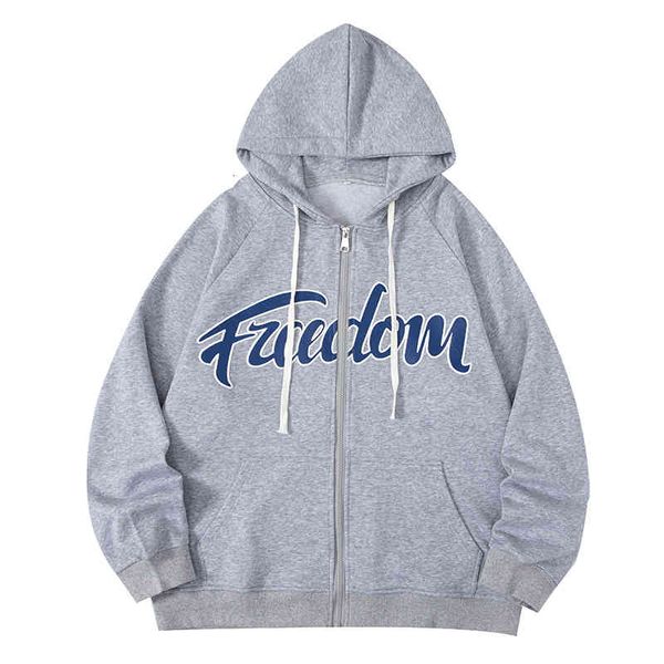 

men's hoodies & sweatshirts harajuku zip up oversize autumn spring black red print men's hip hop punk streetwear casual pullover y