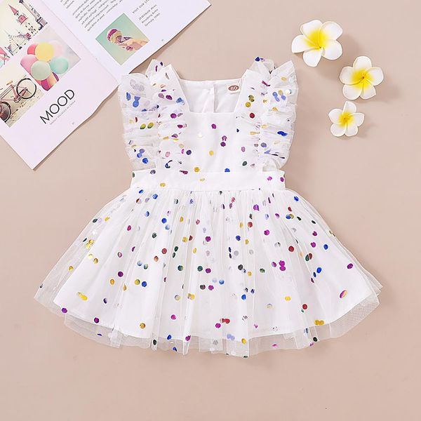 

summer infant bodysuit born rompers baby clothes -stamped screen yarn cotton triangle hairdress girl dress 210515, Red;yellow