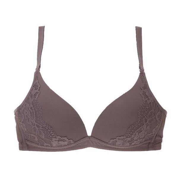 

bras lace push up bra seamless japanese border gathering wireless embroidery soft, Red;black