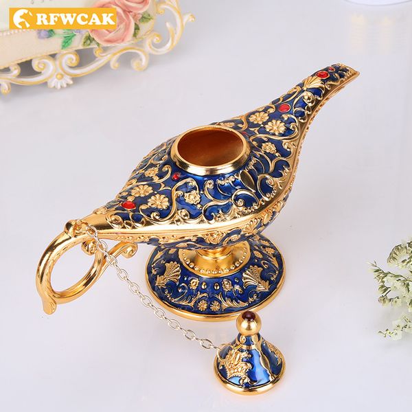 

dropshopping retro european zinc alloy aladdin magic lamp russian wishing lamp creative home decoration ornaments gift crafts