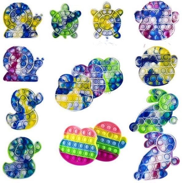 

decompression toys simple dimple push sensory bubbles press games board stress relief kids education fidget autism gift animals