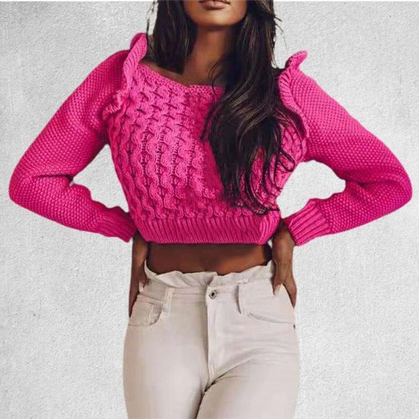 

women's sweaters sweater jumper ruffle lace up knitted chic, White;black