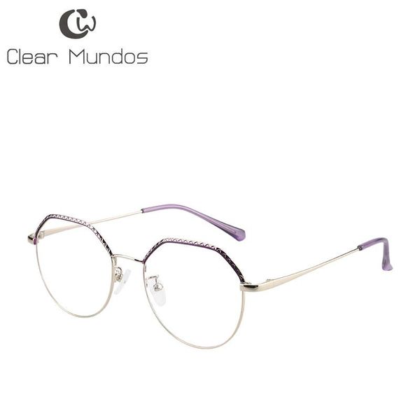 

fashion sunglasses frames clear mundos nice irregular woman eyewear light weight glasses metal hinge full frame computer optics spectacles, Black