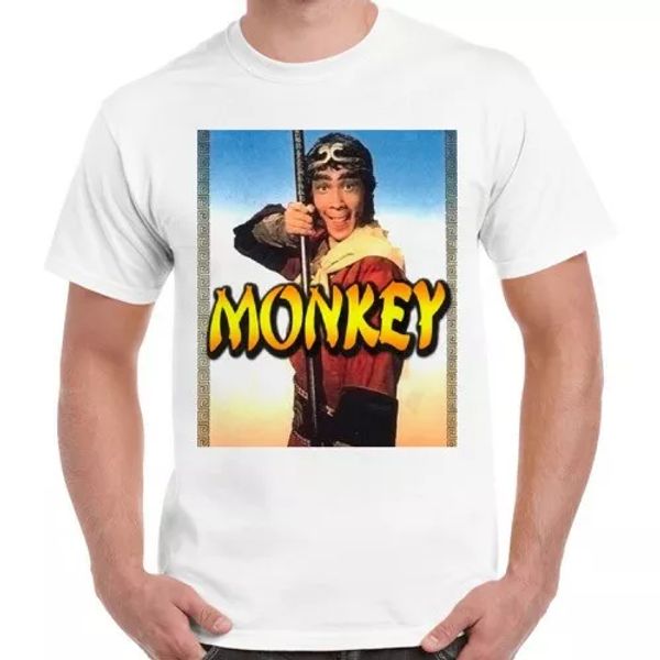 

monkey magic japanese anime manga cool gift retro t shirt 2321, White;black