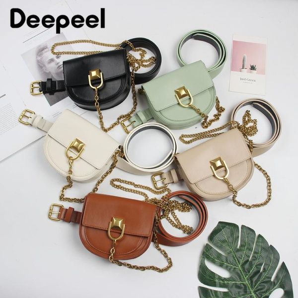 

belts deepeel 1pc 2.3*103cm 2021 fashion waistbag cummerbunds female crossbody chain decorative corset belt luxury woman, Black;brown