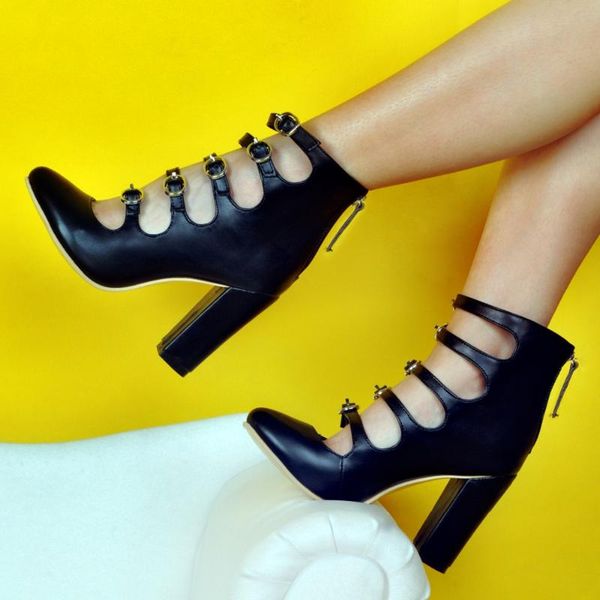 

fashion high heel black shoes women wedding party women's 10cm plus size dress