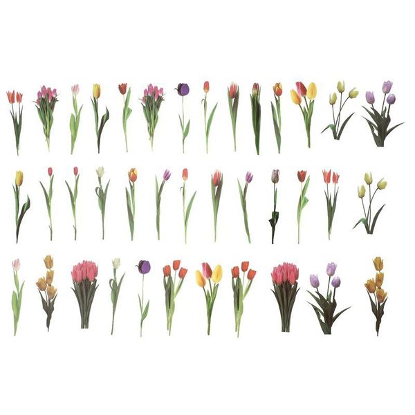 

gift wrap 80 sheets of floral stickers pet flower card making plastic