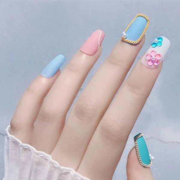 

nail art decorations candy colors mermaid round glass crystal beads 3d flatback rhinestones stones diy professional ac k0l3, Silver;gold