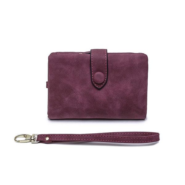 

wallets frosted wallet female fashion short section student small fresh and cute multi-card ladies, Red;black
