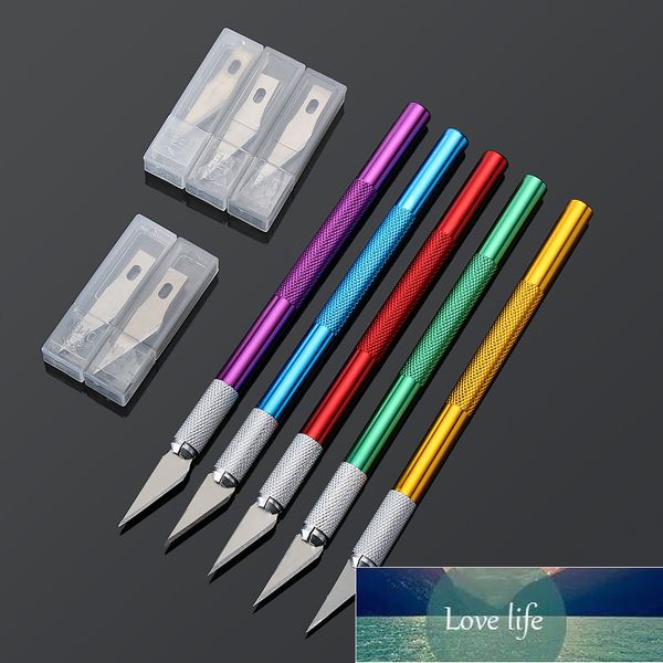 6pcs Metal Lidar de Metal Lâmina Não-Slip Modelo de Corte Fazendo Ferramentas para Bolos Cutter Scalpel Gravar Escultura Matry Mat Fábrica Preço Especialista Qualidade