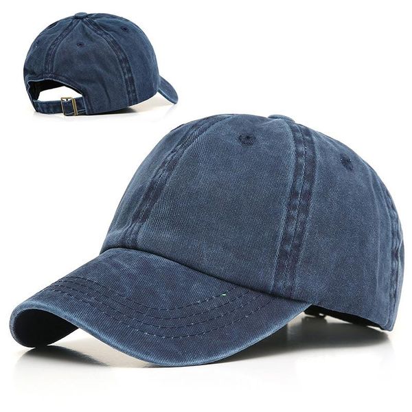 

berets summer denim cotton baseball caps parent-child washed simple hat men snapback women sun hats adjustable unisex, Blue;gray