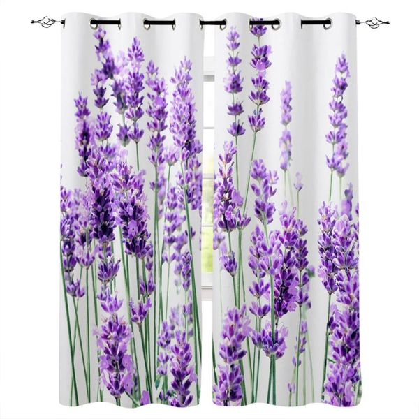 

curtain & drapes lavender plant flowers curtains bedroom living room kitchen computer home decoration for children kids gifts