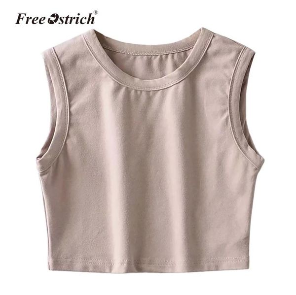 

women's tanks & camis ostrich tank women 2021 summer casual fitness short vest candy colors off shoulder crop, White