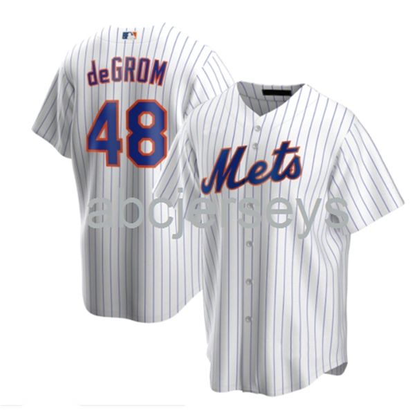 

jacob degrom #48 white aop baseball jersey xs-6xl, Black