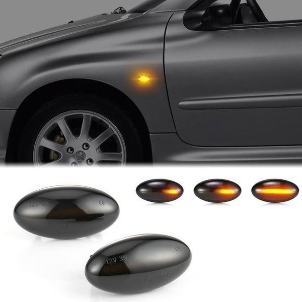 

emergency lights for c1 c2 c3 c5 c6 jumpy led dynamic turn signal side marker light blinker 307 206 407 107 car styling