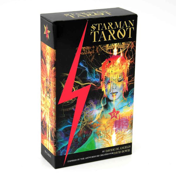 

starman tarot 78-card deck davide de angelis eagerly anticipated kit e guidebook divination book sets for beginners