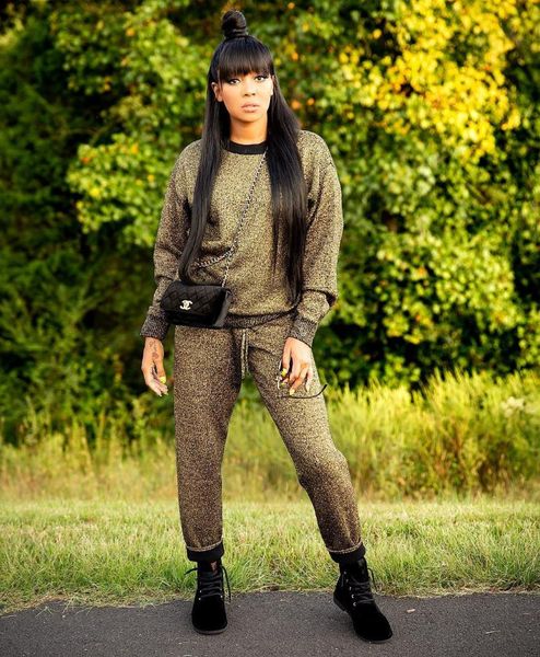 

women's two piece pants long sleeve elastic force leisure twinset 2 set women pattern, White