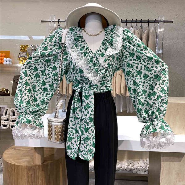 

blouses nicho original design neckline floral bow chiffon with burnt, White