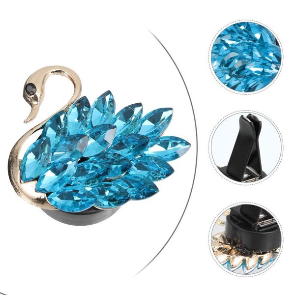 

car air freshener 2pcs swan shaped perfume diffuser clip decoration