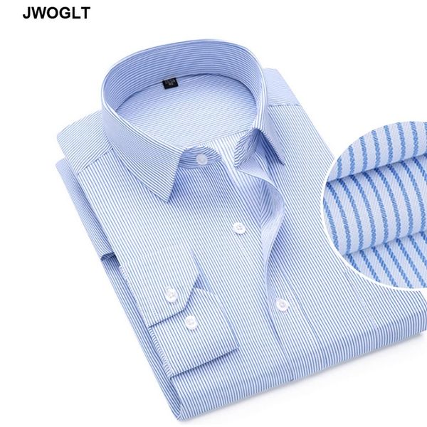 

mens fashion clothing business casual long sleeve shirt work design button down formal striped dress shirts 6xl 7xl 9xl 210412, White;black