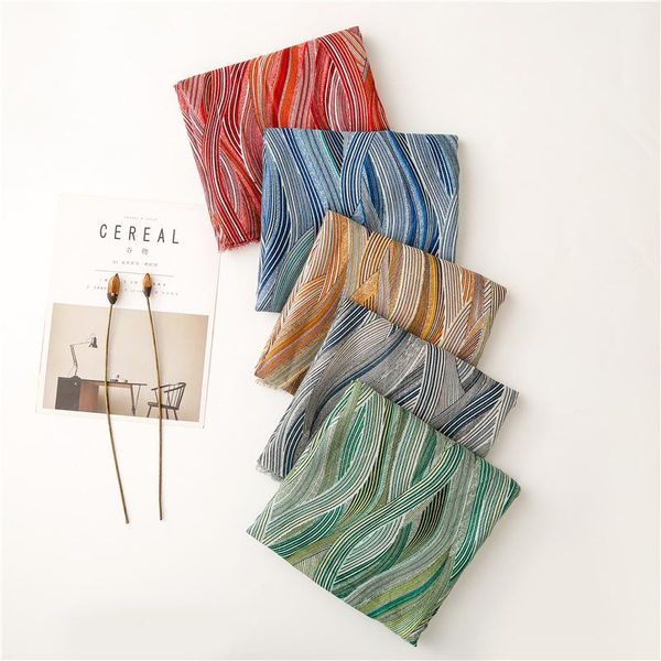 

scarves 2021 fashion women's hijabs wave pattern print cotton shawl female thin light silk scarf bufanda spring autumn headwear, Blue;gray