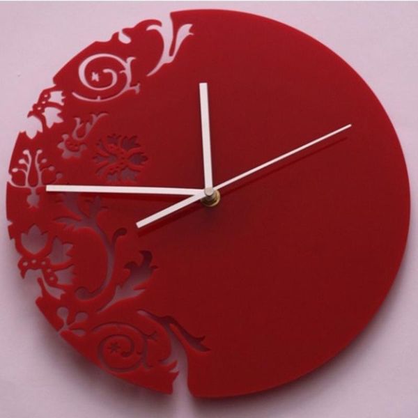 

wall clocks fashion creative clock carved out elegant simple digital home decoration supplies