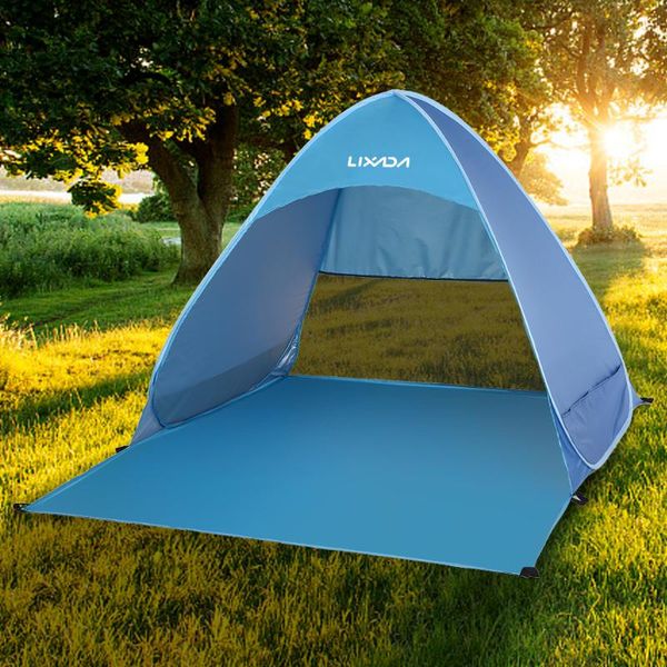 

tents and shelters automatic instant camping fishing tent lightweight outdoor uv protection up beach cabana sun shelter for traveling