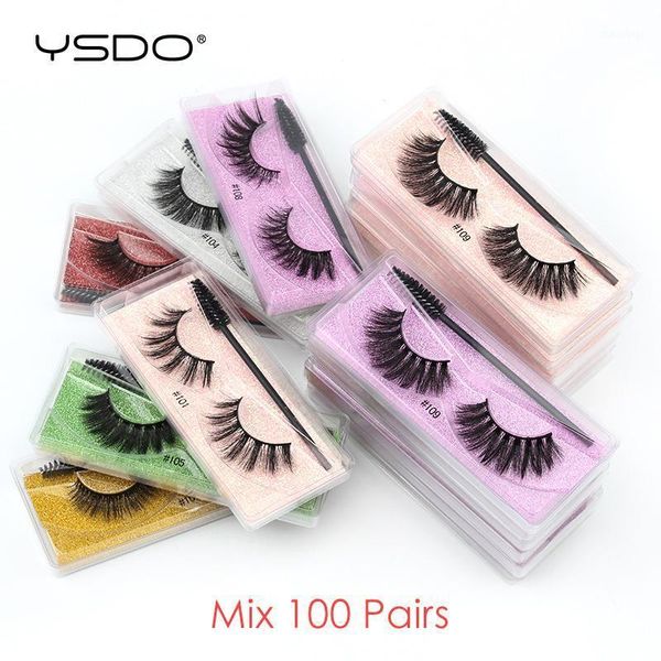 

eyelash wholesale 10/20/30/40/100 pairs 3d mink lashes natural false eye eyelashes makeup fake1