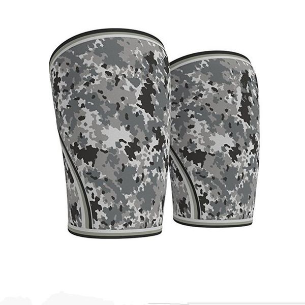 

elbow & knee pads sleeves (1 pair) support compression for weightlifting, powerlifting crossfit - 7mm neoprene sleeve the squats, Black;gray