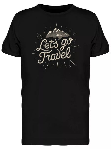 

mountain traveling tee men's -image by shutterstock, White;black