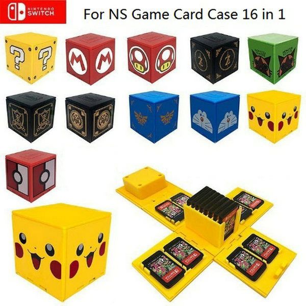 Accessori di gioco Altre arti e mestieri Per Nintend Switch Custodia per carte da gioco antiurto NS Scatola rigida Accessori per archiviazione giochi Nintend 16 in 1