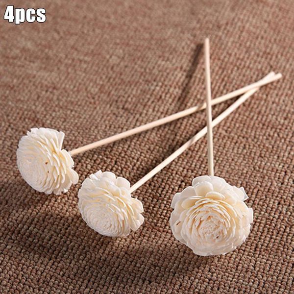 

4* rattan reed diffuser reeds flower essential oil wedding handmade decoration crafts table scented displays fragrance lamps