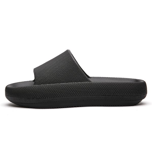 

flat beach slippers summer classic lady gentlemen flip flops shower room hole shoes breathable and lightweight mens womens, Black