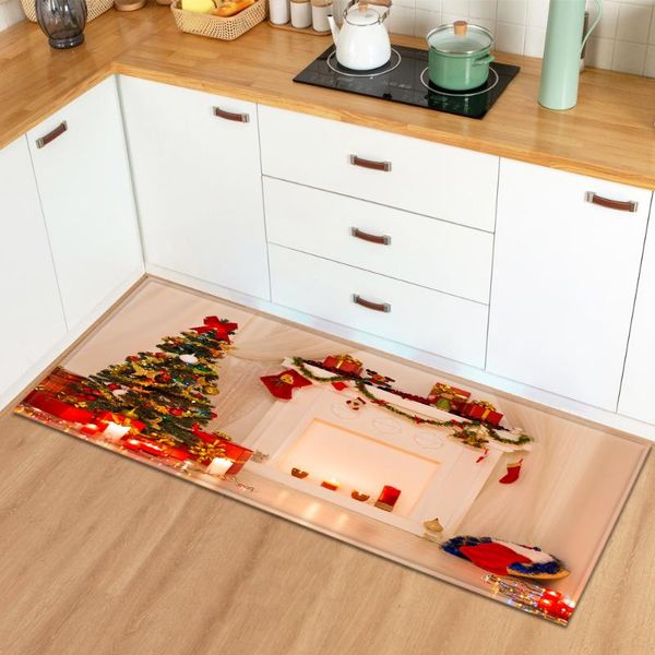 

carpets christmas kitchen carpet entrance doormat living room bedroom bedside non-slip floor mat home hallway bathroom balcony decor rug