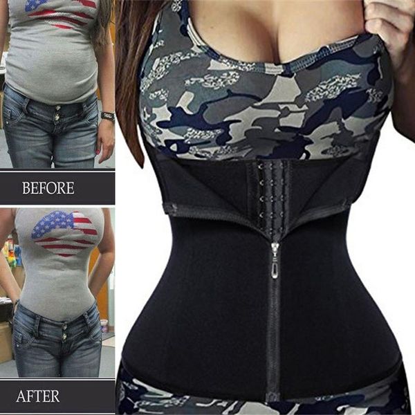 

women's shapers women waist trainer belt body shaper abdominal trimmer corset fat burning sports girdle belly control black cinchers sh, Black;white