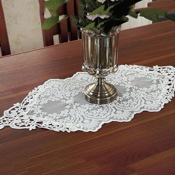 

table cloth white/golden vintage lace decorative tablecloth dining cover wedding party el home decor